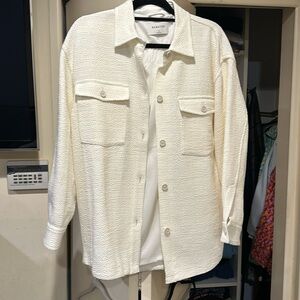 ARITZIA BABATON OVERSIZED JACKET - JOAN -SIZE 2 - NEW - CREAM